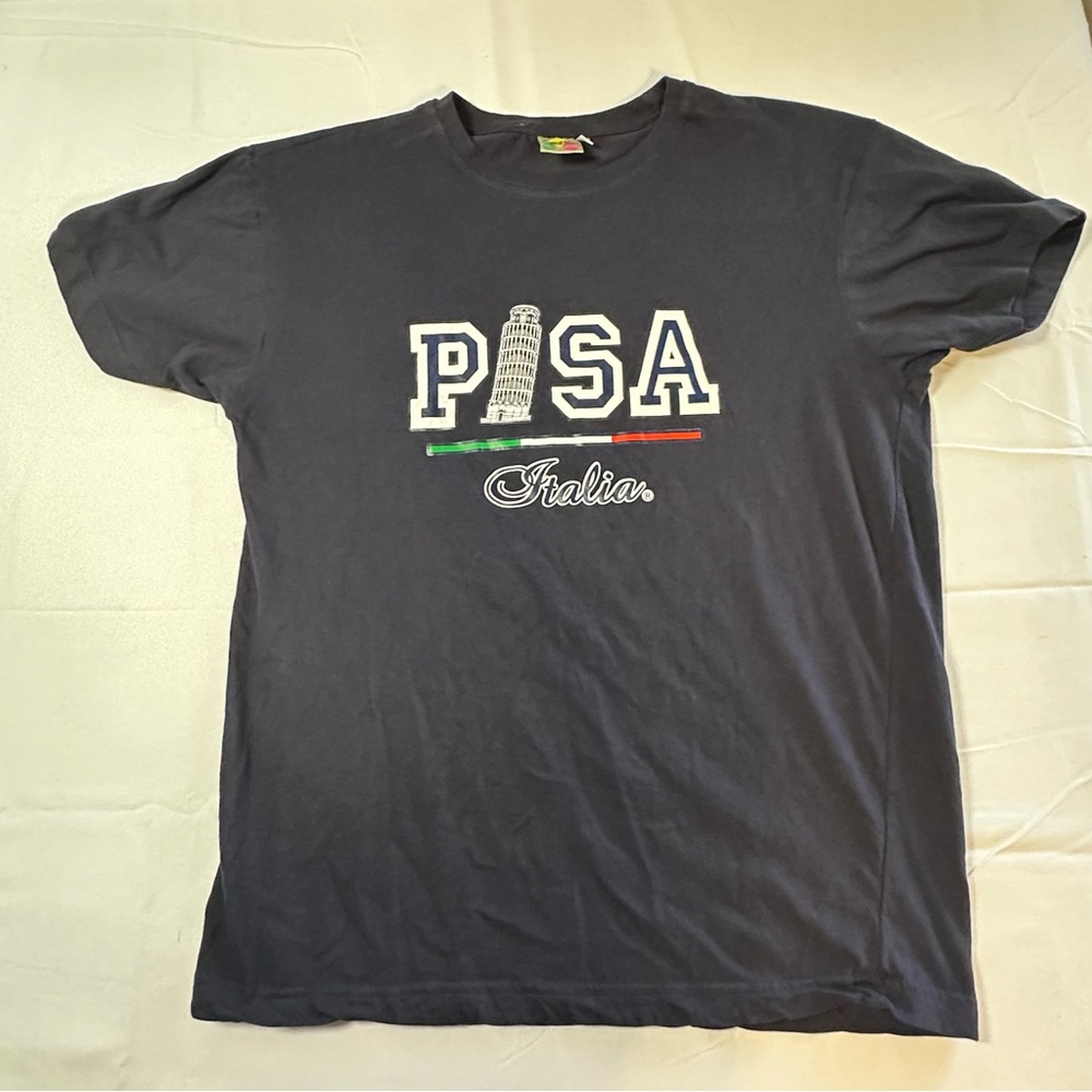 Pisa Italia Graphic Tee - Dark Navy Short Sleeve Shirt